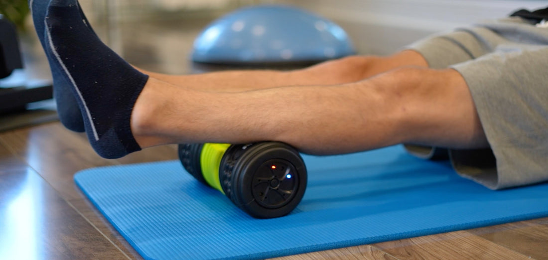 Vibrating Foam Roller for Deep Tissue Pain Relief and Muscle Recovery